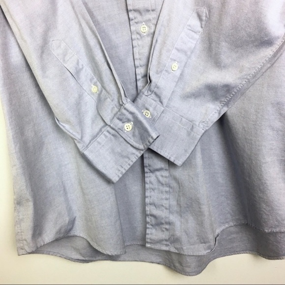 Club Room Mens Size 16.5/33 Pin Point Oxford Long Sleeve Button Down Dress Shirt - Picture 3 of 7